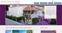 Desktop Screenshot of apartmani-mija.com